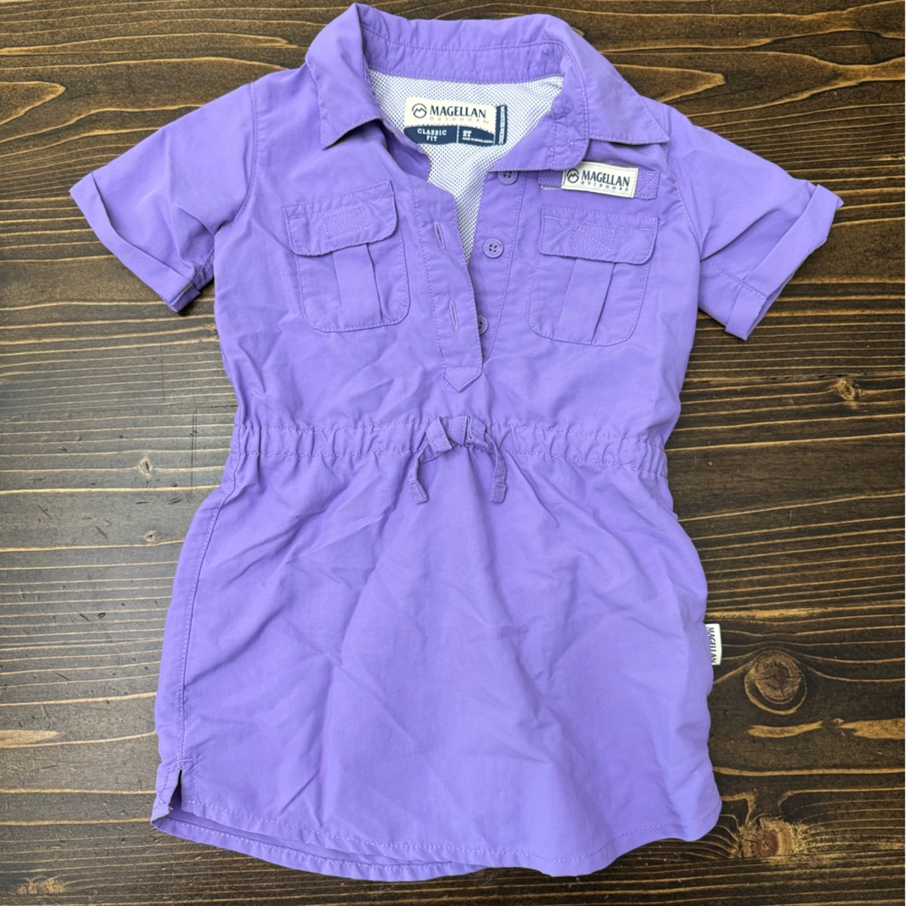 Magellan Outdoors Lavender Button-Up dress